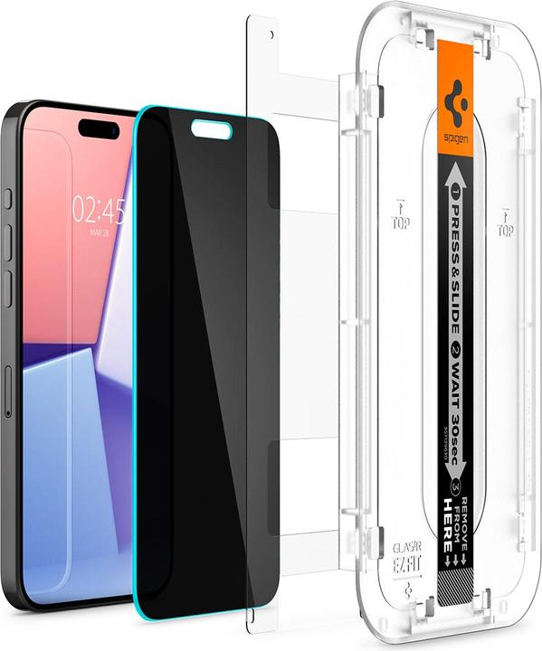Image du produit Spigen EZ Fit GLAS.tR Privacy (1 pièce(s), Apple iPhone 15 Pro Max)