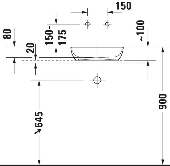 Produktbild Duravit Sivida Waschtisch Set, eckig, 400x400mm, inkl. Konsole 680x500mm (500 mm, 680 mm)
