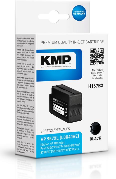 Image du produit KMP H167BX Cartouche d'encre compatible avec HP L0R40AE 957 XL (CF)