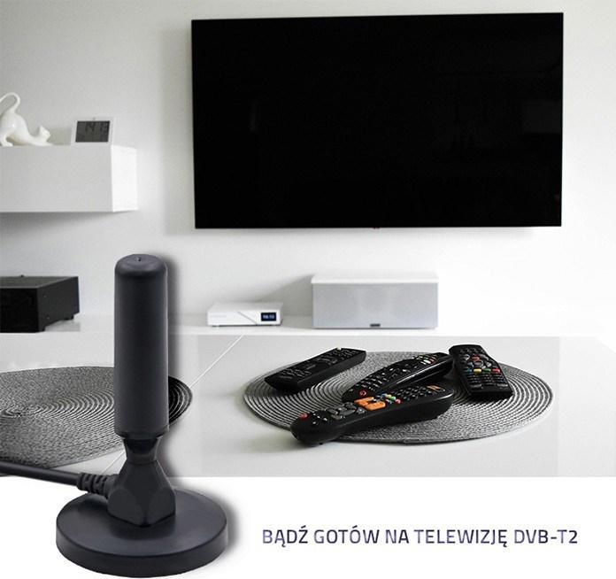 Actual product image Qoltec Omnidirectional Antenna 4G LTE DUAL 7dBI Indoor Outdoor (4G)