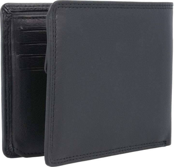 Actual product image Bugatti Simbiosi billfold with flap, noir
