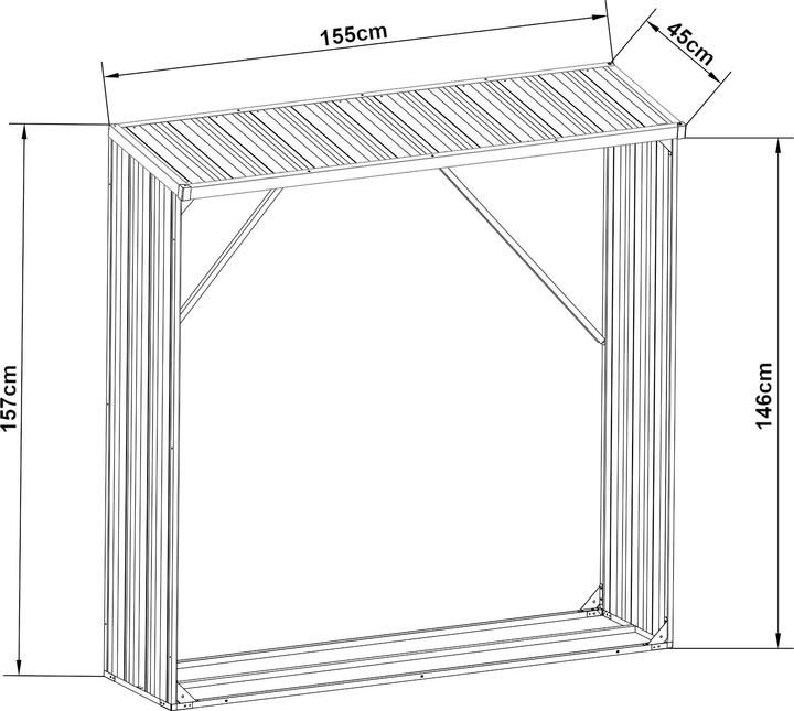 Produktbild Casa.Pro Kalmar (155 x 45 x 157 cm)
