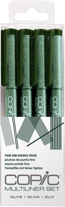 Actual product image Copic Multiliner Olive Set, 4 pieces assorted (Olive, 4 x)