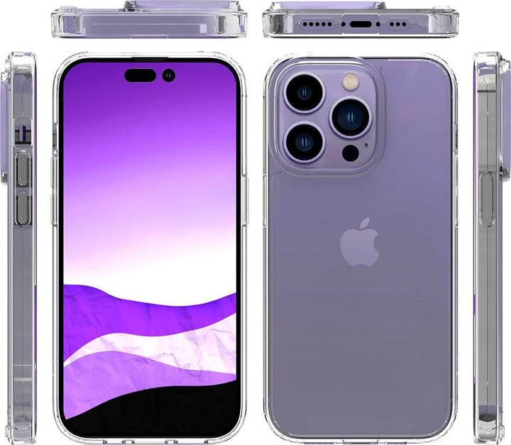 Produktbild Deltalabs Hybrid Hülle TPU Bumper mit Acryl Rückseite (Apple iPhone 14 Pro)