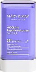 Mary&May Mary & May Vegan Peptide Bakuchiol Sun Stick SPF50+ PA++++ 0.63 oz 18g Aging Control Bakuchiol 25 Ty (Sonnencreme Gesicht, SPF 50+, 18 g)