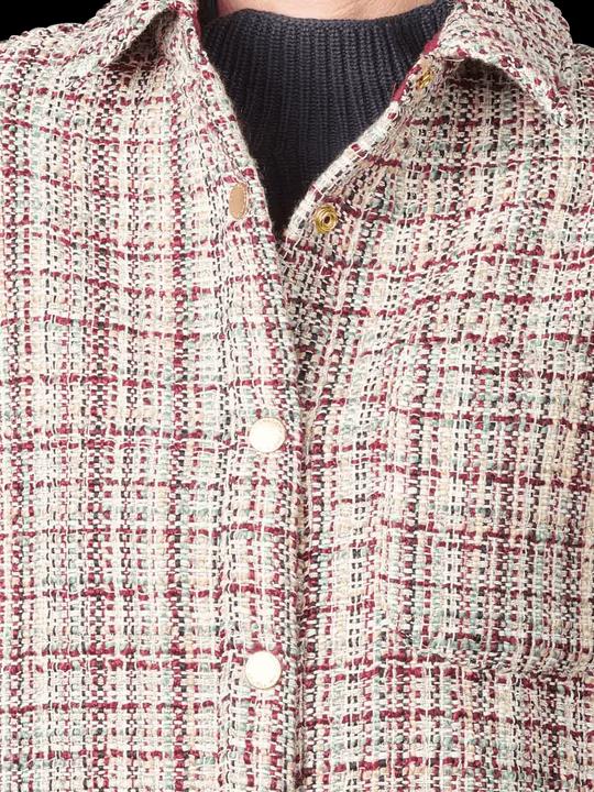 Actual product image Scotch & Soda Glitter Tweed Shirt Jacket Ecru Lurex Melange (M)