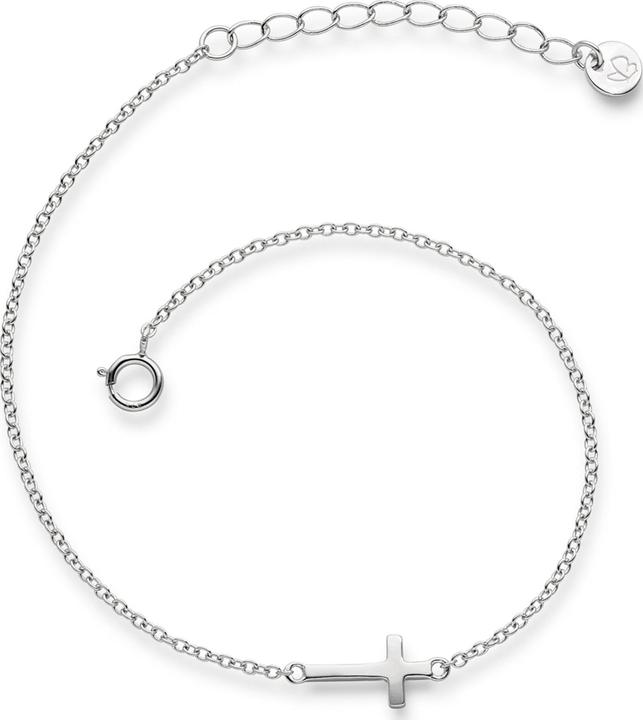 Immagine prodotto Glanzstücke München Croce da donna in argento 17,0 cm di lunghezza base + 3,0 cm di estensione - 6116 (17 cm, Argento)