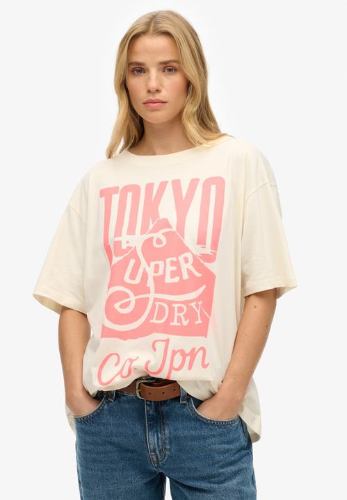 Produktbild Superdry Neonfarbenes T-Shirt in Übergrösse mit Regenbogen-Print (8)