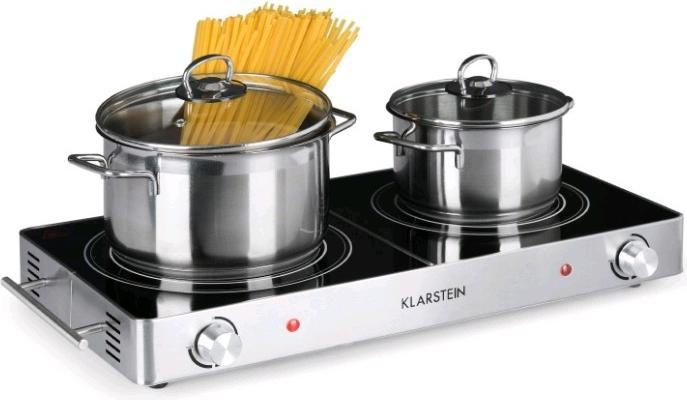 Produktbild Klarstein VariCook Duo Kochplatte Infrarot Silber