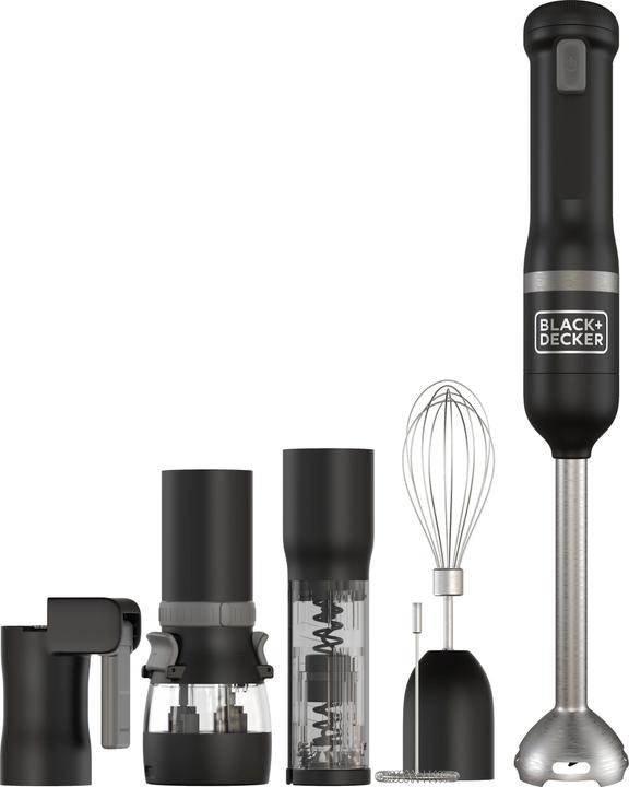 Immagine prodotto Black & Decker Frullatore manuale BCKM1016KSB-QW Nero, 7 pezzi