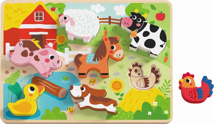 Produktbild Tooky Toy 3D Kinder Holz-Puzzle (8 Teile)