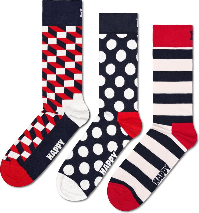 Produktbild Happy Socks Classic Filled Optic (3er Pack, 36 - 40)