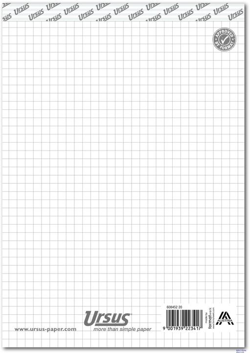 Image du produit Ursus bloc-notes (A5, Quadrillé)