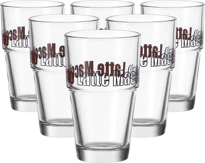 Produktbild Leonardo Latte Macchiato-Glas Solo, satin 4.1 dl, 6 Stück (0.41 l, 6 x)