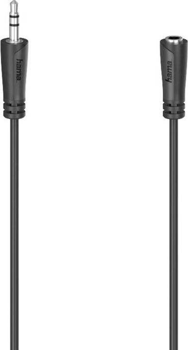 Immagine prodotto Hama Cavo di prolunga audio, spina jack 3,5 mm - accoppiamento, stereo, 3,0 m (3 m, Estensione)