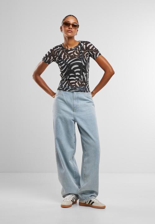 Actual product image Urban Classics Ladies AOP Mesh Tee - 137891 (XL)