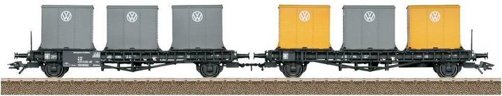 Trix H0 24161 H0 DB Container Transport Car Pair Laabs (Track IV)
