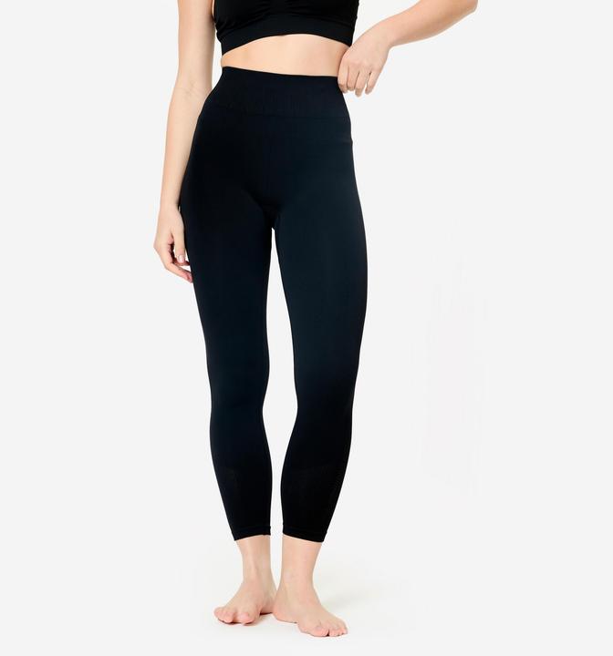 Image du produit Kimjaly Legging 7/8 de hot yoga sans couture, noir (XL)
