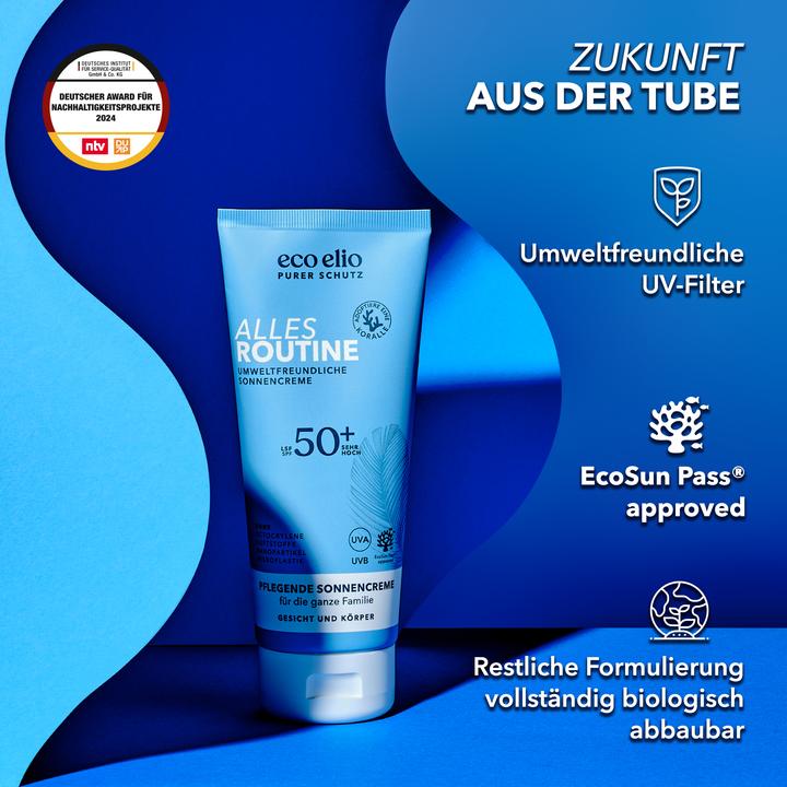 Actual product image Eco Elio Alles Routine (Suntan cream, SPF 50+, 200 ml, 246 g)