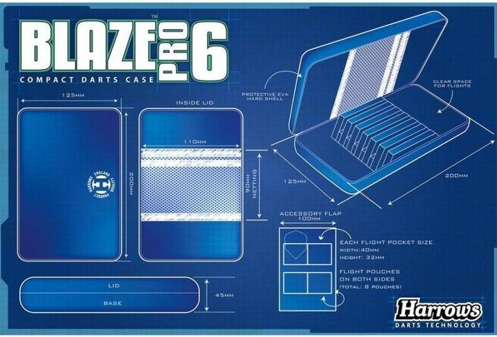 Produktbild Harrows Blaze Pro 6 Case Dart-Case
