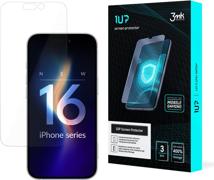 Produktbild 3MK Apple iPhone 16 Plus - 1UP (3 Stück, Apple iPhone 16 Plus)