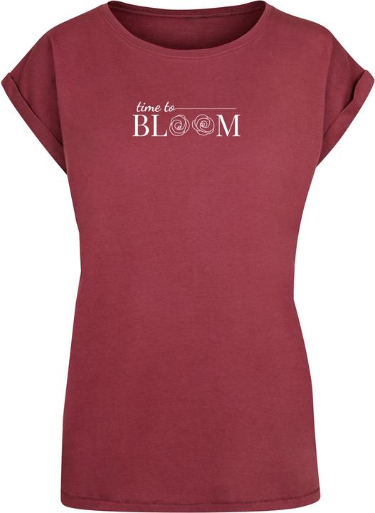 Actual product image Merchcode Ladies Time to bloom - Extended Shoulder Tee - 118693 (M)