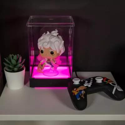 Image du produit Konix Vitrine acrylique avec éclairage LED RGB pour figurines de collection Funko Pop (9 x 9x 14 cm)