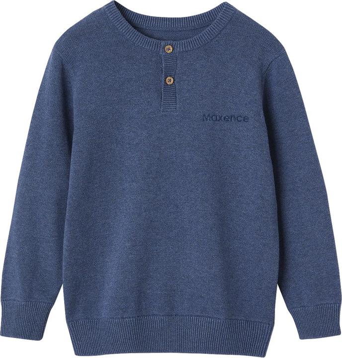 Produktbild Vertbaudet Jungen Pullover mit Rundhals und Knopfleiste Oeko-Tex (92)
