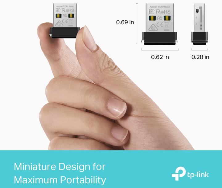 Produktbild TP-Link AX300 NANO WI-FI 6 USB ADAPTER (USB)