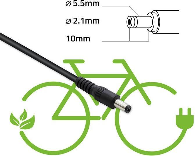 Actual product image Qoltec Ładowarka do baterii roweru elektrycznego 36V | 42V | 2A | 5.5*2.1 (E-bike charger)