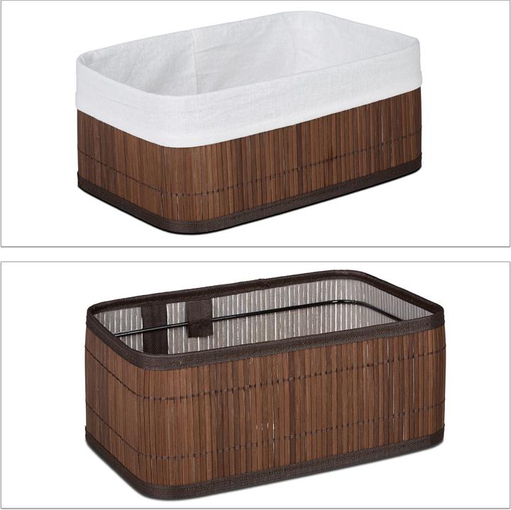 Image du produit Relaxdays Boîte de rangement lot de 3 (3 x, 30 x 20 x 12,5 cm)