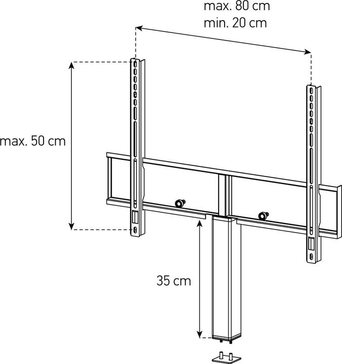 Image du produit Sonorous ST-ADP-SLV-5080 Support TV pour Starline & Studio-Line