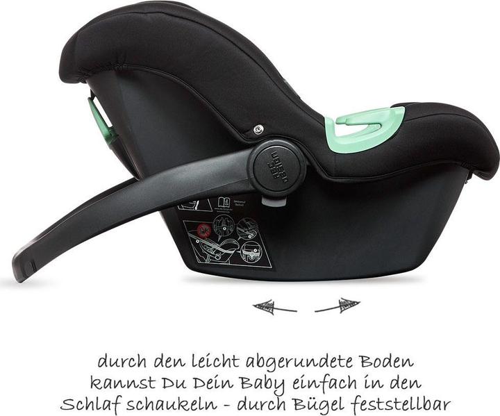 Produktbild ABC Design Autositz Babyschale Tulip Gruppe 0+ black (Babyschale, ECE R129/i-Size Norm)