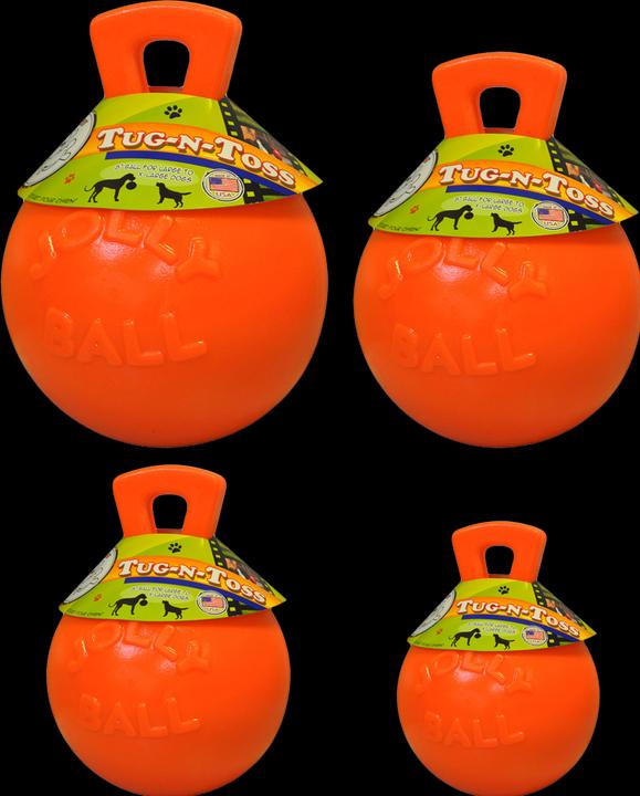 Produktbild Jolly Pets Tug-N-Toss 15cm Orange (Vanilla Smell) - (JOLL045C) (Ballspielzeug Hund)