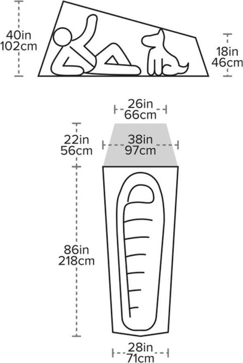 Produktbild Big Agnes Tiger Wall UL1 (Kuppelzelt, 0.96 kg, 1 Person)