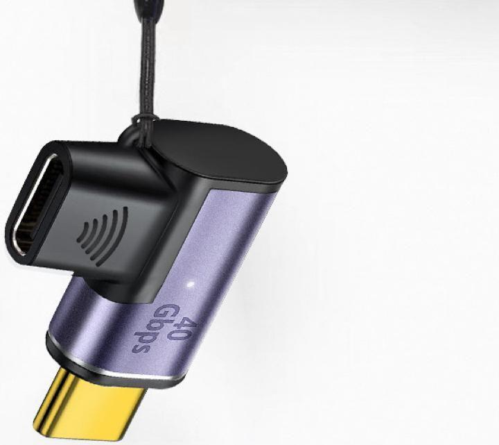 Actual product image MicroConnect Magnetic USB-C adapter 90 (USB-C, 12.10 cm)