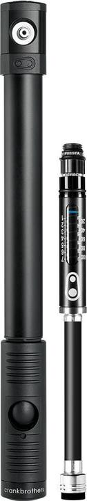 Crankbrothers Klic HP hand pump and analogue pressure gauge incl. square holder