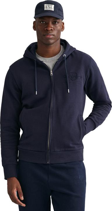 Image du produit GANT Regular Tonal Shield Full Zip Hoodie (M)