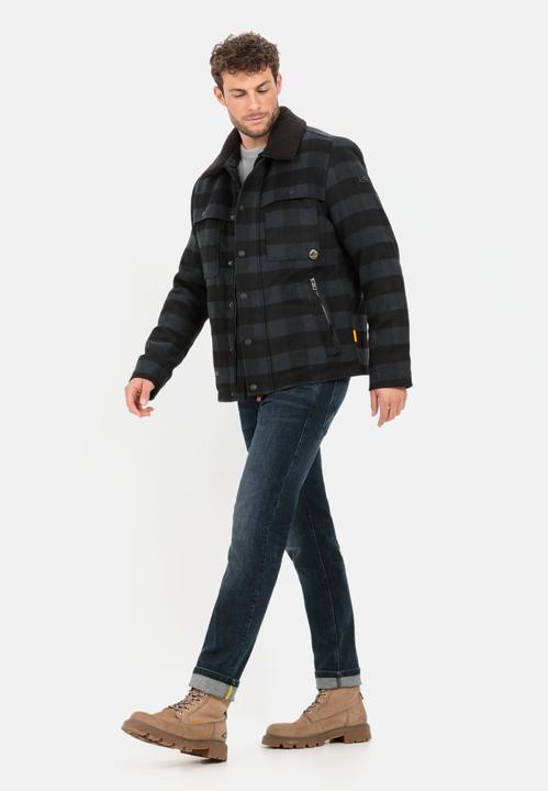 Actual product image Camel Active Checked transition jacket with detachable teddy collar (56)
