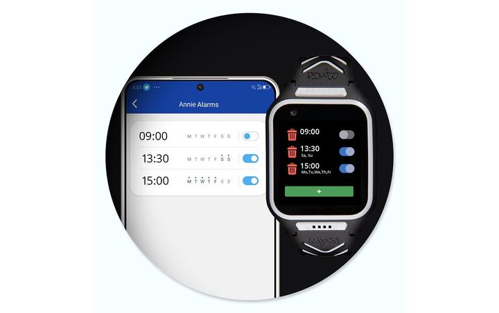 Actual product image Shelly Smartwatch 4 Black/Grey (41 mm)