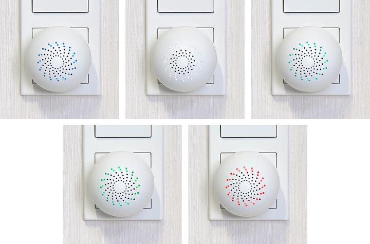 Image du produit VisorTech Alarme/sonnerie intelligente 2en1 pour prise WLAN avec passerelle radio (Application, Radio 433 MHz)