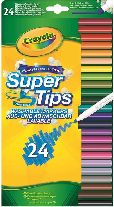 Produktbild Crayola Super Tips (Zestaw kolorów, 24 x)