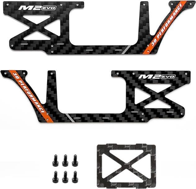 Immagine prodotto OMP Hobby Piastra laterale CFRP Arancione M2 - Evo