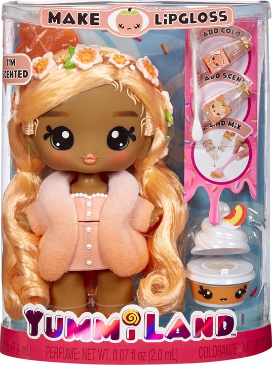 Produktbild MGA Yummiland Grosse Puppe + Lipgloss-Tier – Piper Peach