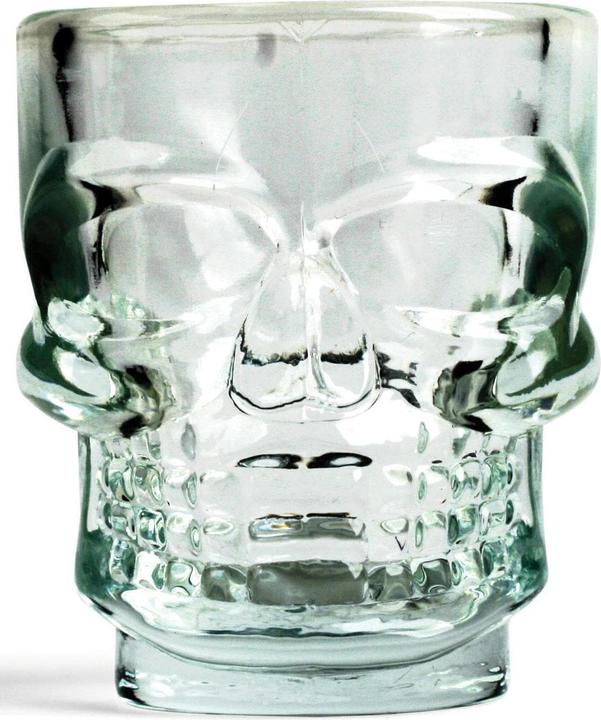 Kikkerland Skull Shot (5.88 dl, 4 x, Bicchiere di vetro)