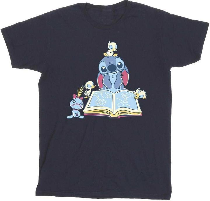 Disney Lilo & Stitch Reading A Book TShirt Mädchen