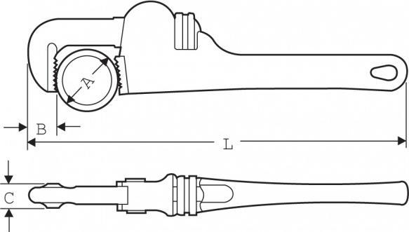 Image du produit Super-Ego Pince serre-tubes droite (600 mm)