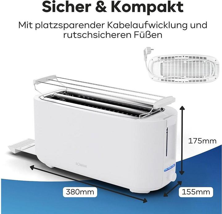 Produktbild Bomann BOM TA6070CB Toaster 4 Sch.ws
