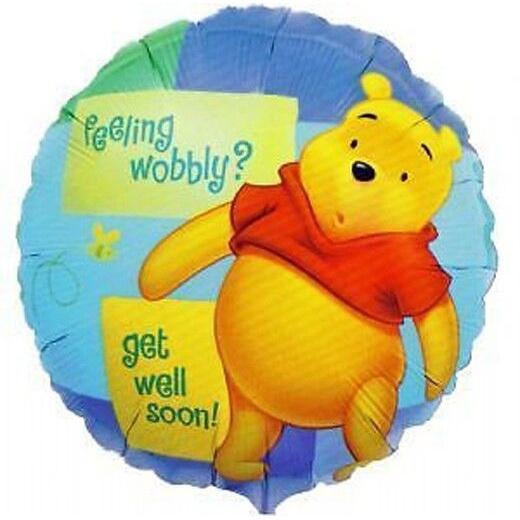 Produktbild Winnie the Pooh Folienballon Get Well Soon Geburtstag Folie MYLAR (1 x)