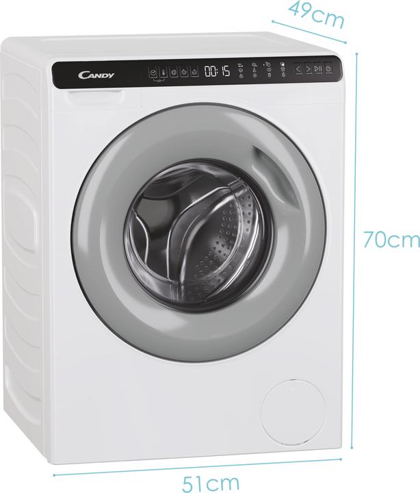 Actual product image Candy CW50-BP12307G-S (5 kg, Left, EU plug)